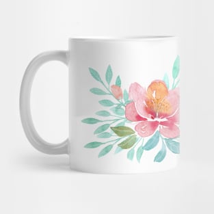 Watercolor blossom bouquet Mug